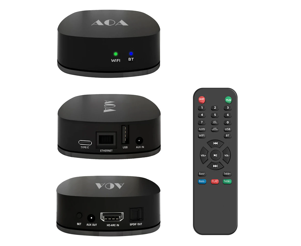 AOA HI5 Audio Streamer AirPlay WiFi BT5.2 Hi-Res Audio Spotify Tidal and more