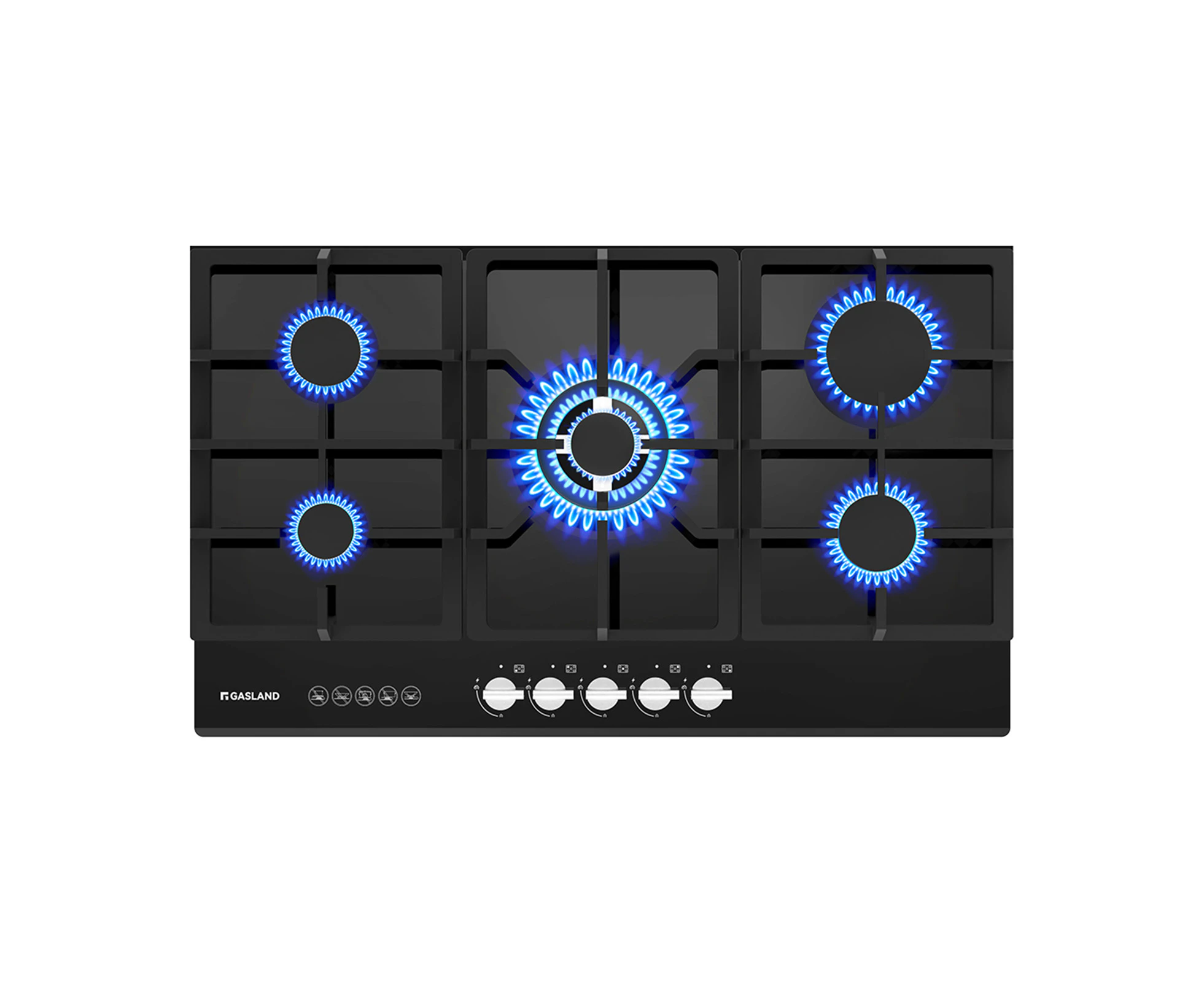 Gasland chef 90cm Gas Cooktop Black with 5 Burners