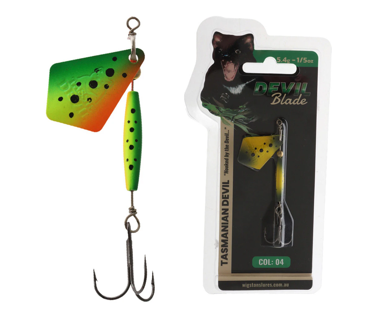 Tasmanian Devil Blade Spinner Lure 5.4g Fire Tiger