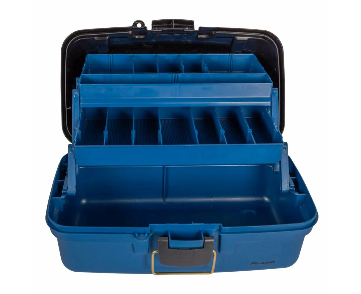 Plano 6102 Two-Tray Tackle Box Blue/Black