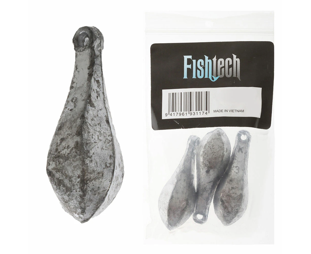 Fishtech Reef Sinkers 3oz Qty 3