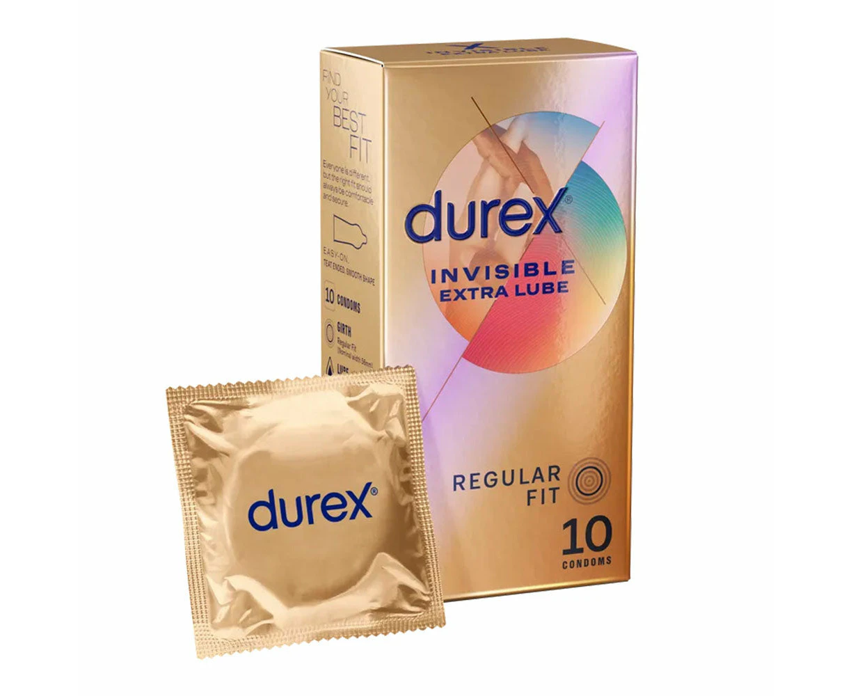 Durex Invisible Extra Lube Condoms-(3120949)