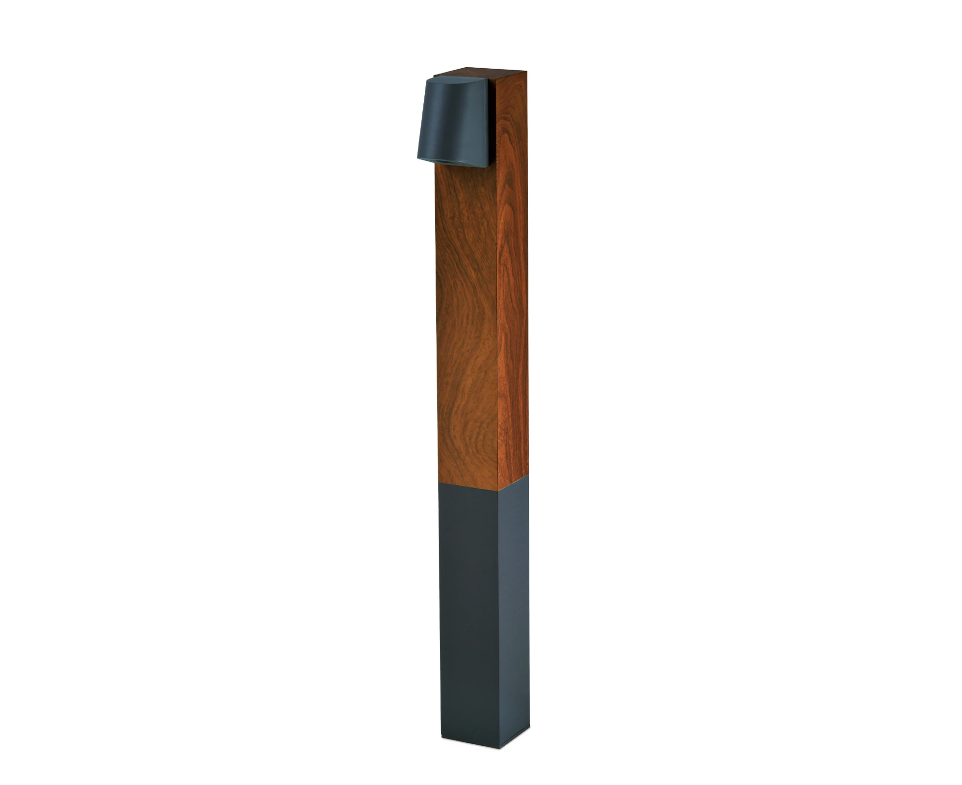 LUMY Modern LED Landscape Path Bollard Light 10W 3000K IP65 Aluminium Timber Finish