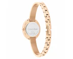 Calvin Klein Rose Gold Steel Black Dial Women's Watch - 25100057