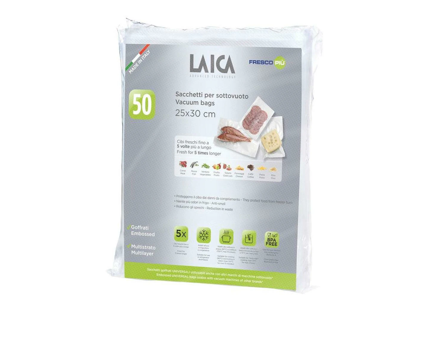 Vacuum Bags, 50 Pack - 25x30cm