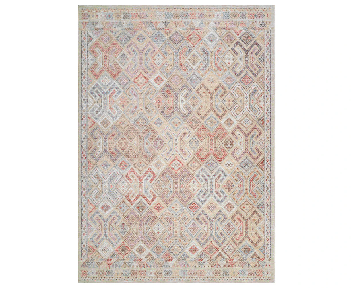 Valerie Traditional Soft Colourful Boho Oriental Floor Rug - 2 Sizes