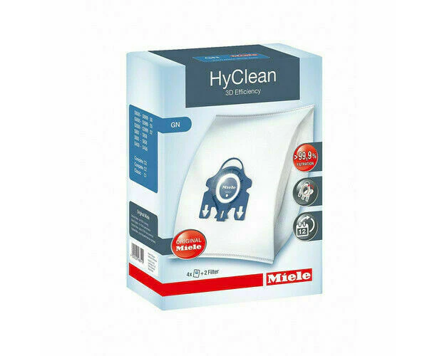 For Miele Gn Hyclean 3d Efficiency Vacuum Bags x4