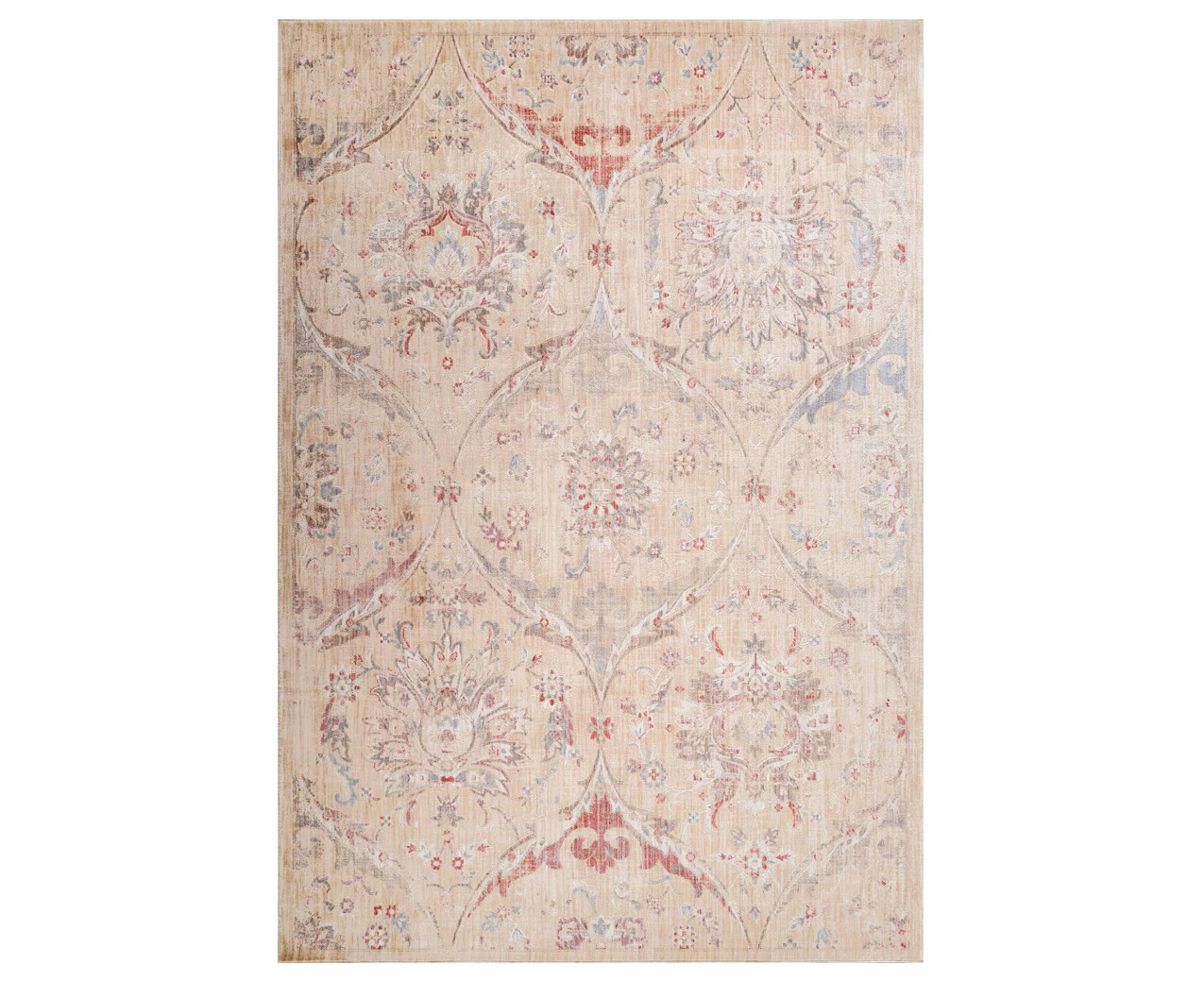 Valerie Traditional Soft Colourful Floral French Provincial Floor Rug - 2 Sizes