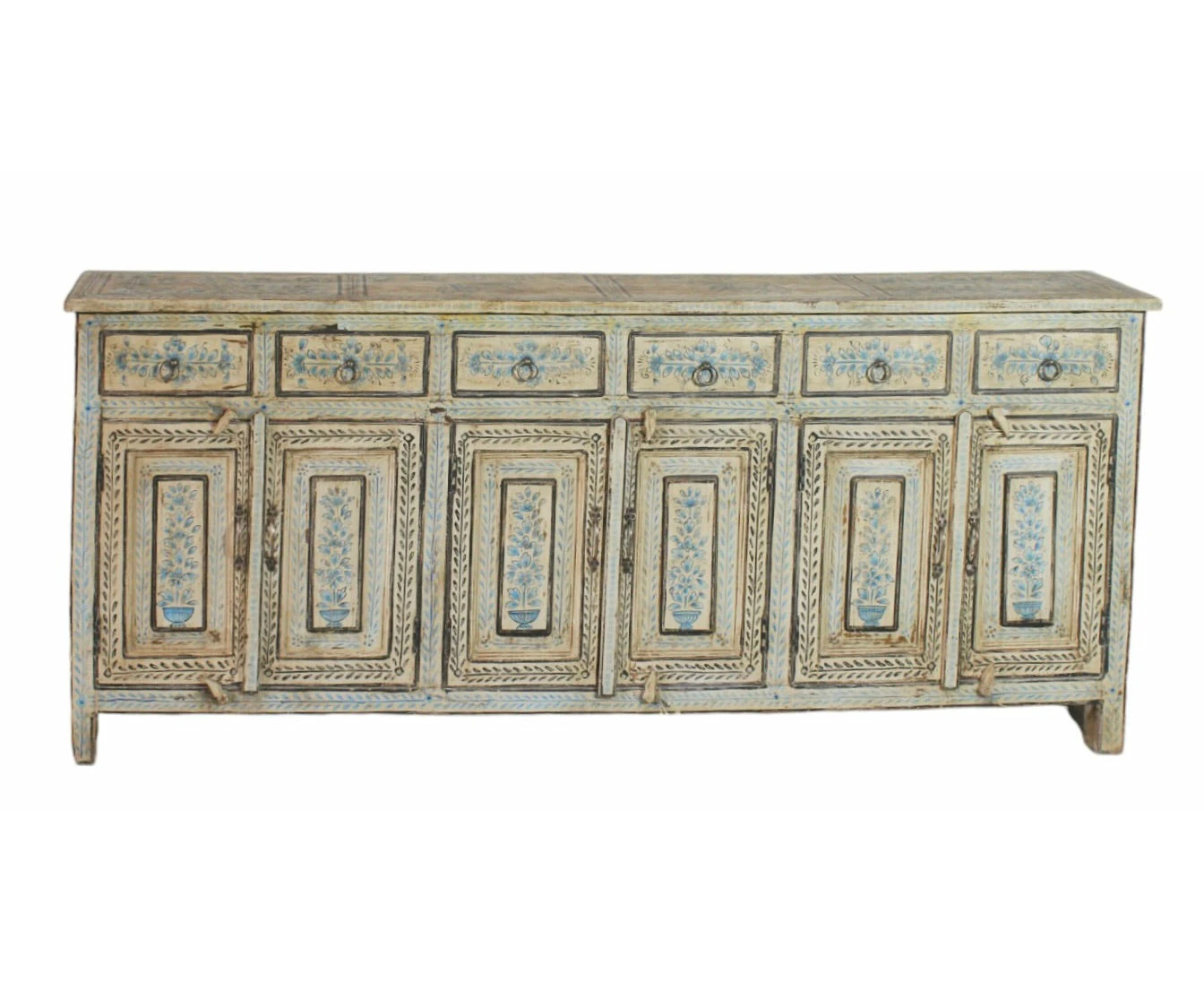 Large hand painted sideboard