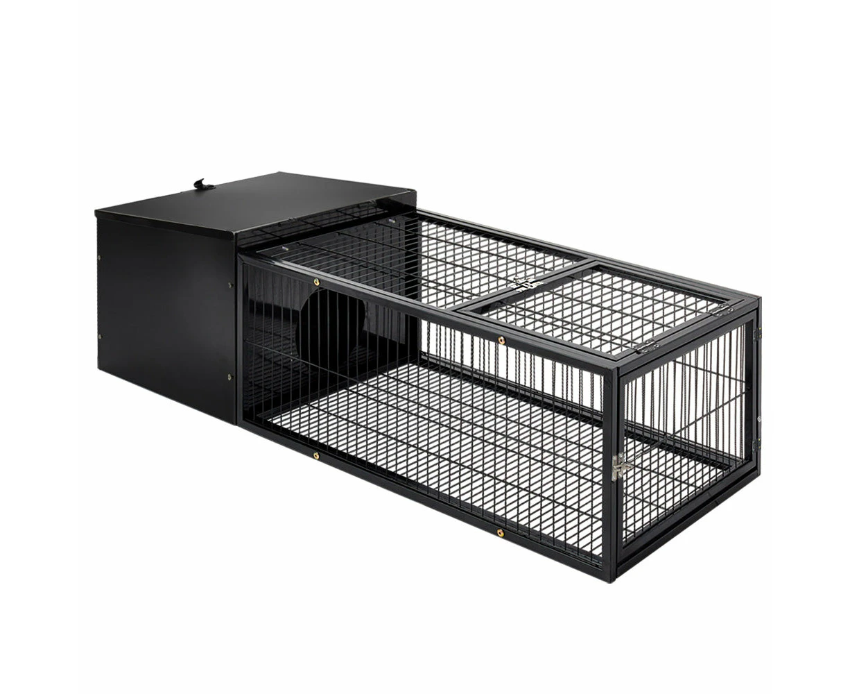 Rabbit Cage Hutch Indoor Outdoor Enclosure Pet Metal Carrier - 122cm