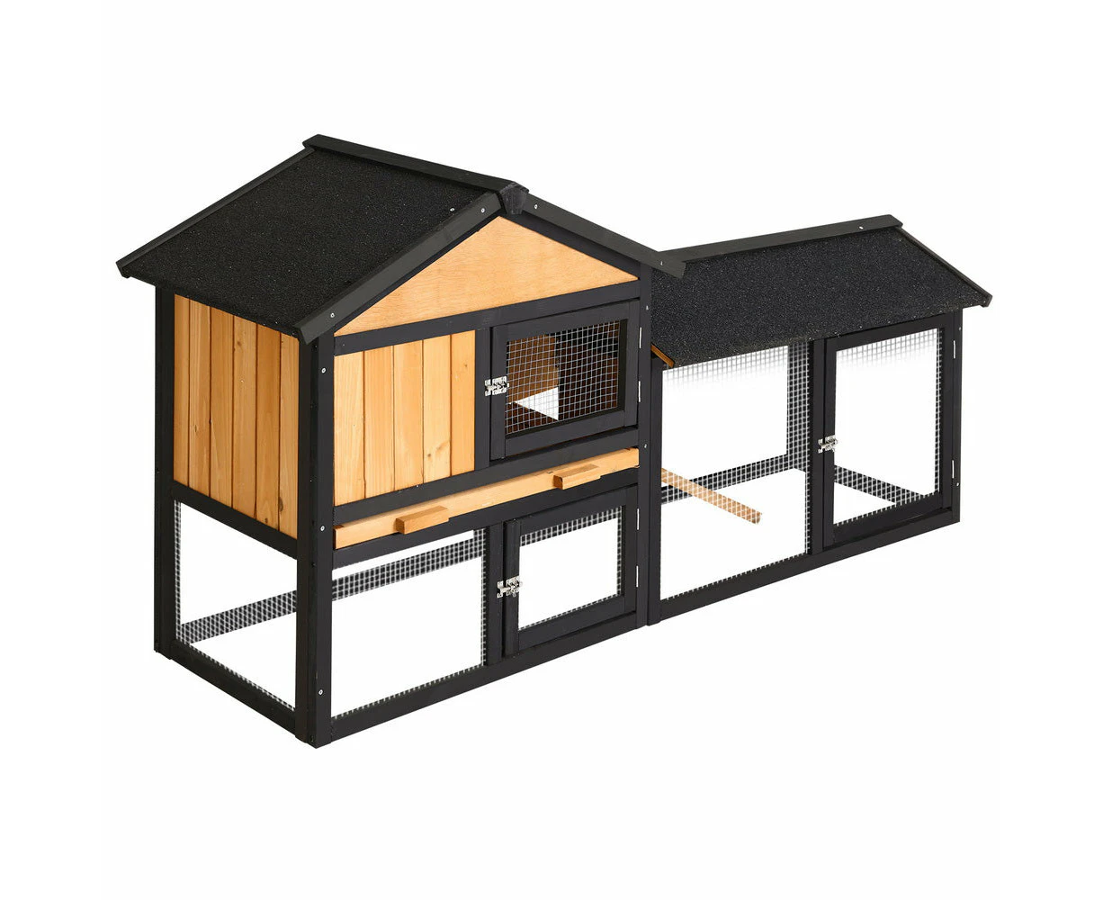 Chicken Coop Rabbit Hutch Wooden Pet Cage - XL