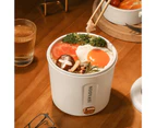 1L Mini Electric Hot Pot Mini Steamer with Steaming Rack for Dumpling Soup Porridge Oatmeal