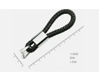 Jeep Car Woven Car Logo Key Holder Pu Leather Keyring Automobile Keychain Pu Leather