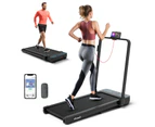 Costway 2-in-1 140 kg Capacity Under Desk Walking Pad Remote/APP Control Treadmill w/LED Display