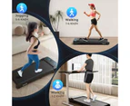 Costway 140kg Capacity Under Desk Treadmill Walking Pad Remote & APP Control LED Walking Machine