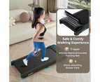 Costway 140kg Capacity Under Desk Treadmill Walking Pad Remote & APP Control LED Walking Machine