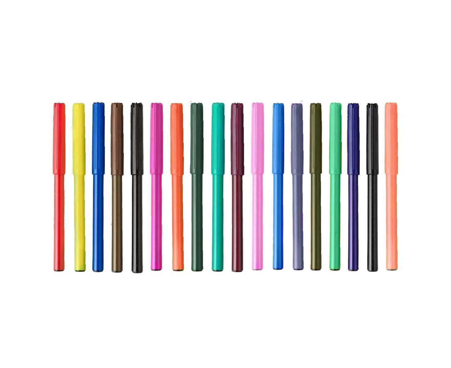 144PCE Colouring Textas Pens 18 Vibrant Colours 130mm