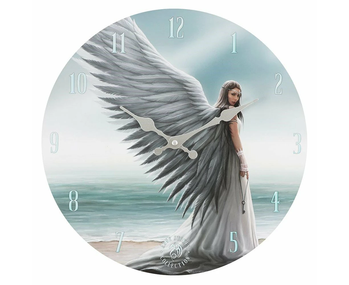 Spirit Guide Angel Wall Clock by Anne Stokes