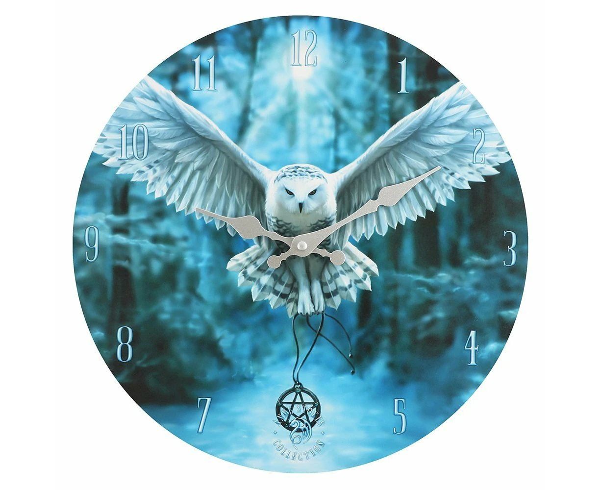 Awake Your Magic Owl Wall Clock by Anne Stokes