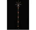 Multi Colour LED North Star Solar Powered Christmas Path Lights - 4 x 48cm