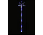 Multi Colour LED North Star Solar Powered Christmas Path Lights - 4 x 48cm