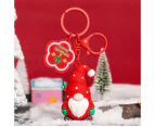 Christmas Keychain Purse Bag Backpack Charm Pendant Keychain Christmas Accessories-Red