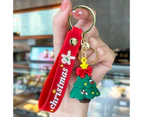 Christmas Keychain Purse Bag Charm Pendant Keychain Christmas Accessories Gift for Girl Woman Lady