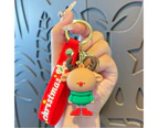 Christmas Keychain Purse Bag Charm Pendant Keychain Christmas Accessories