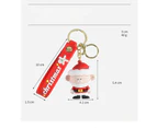 Christmas Keychain Purse Bag Backpack Charm Pendant Keychain Christmas Accessories Gift for Girl