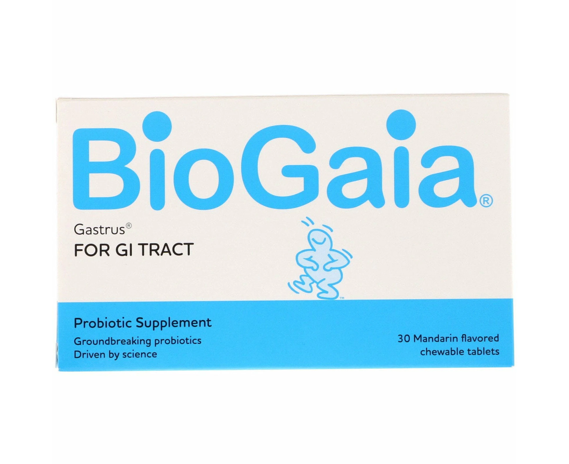 BioGaia, Gastrus, For GI Tract, Mandarin Flavored, 30 Chewable Tablets