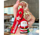 Christmas Keychain Purse Bag Charm Pendant Keychain Christmas Accessories Gift for Girl Woman Lady