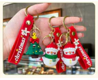 Christmas Keychain Purse Bag Charm Pendant Keychain Christmas Accessories Gift for Girl Woman Lady