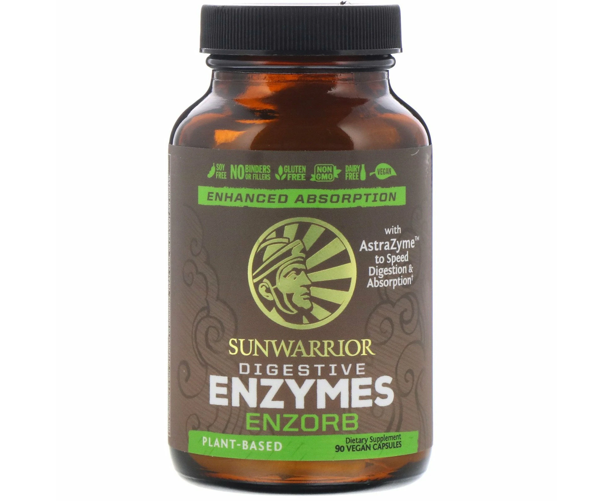 Sunwarrior, Enzorb Digestive Enzymes, 90 Vegan Capsules