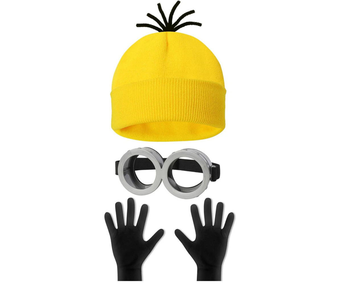 3pcs/Set Halloween Despicable Me Minions Cosplay Costume Accessories Set