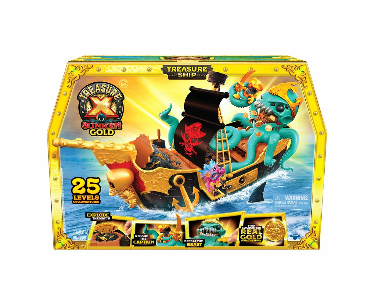 Treasure X Sunken Gold Ship Playset - Dive Into Adventure And Discover Sunken Treasure With This Exciting Playset!