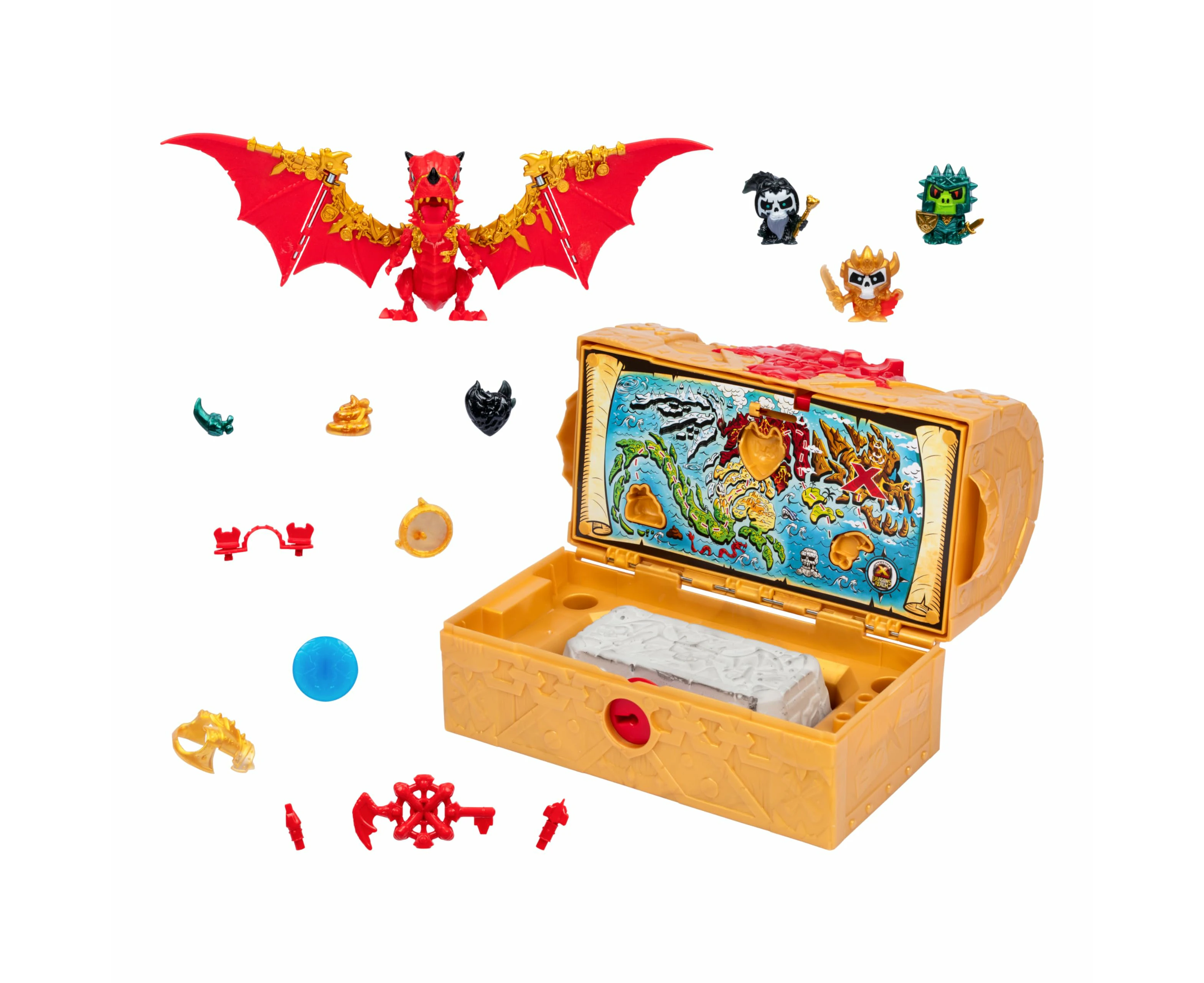 Treasure X Lost Lands Dragon's Realm Treasure Chest - 25+ Surprises Await! Smash, Solve & Insert To Reveal The Ultimate Treasure!