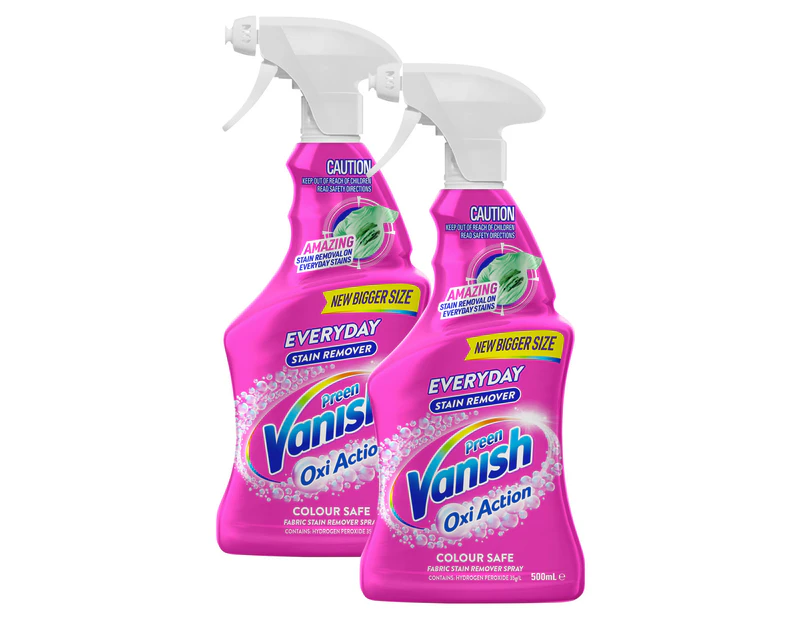 2 x Vanish Preen Oxi Action Everyday Stain Remover 500mL