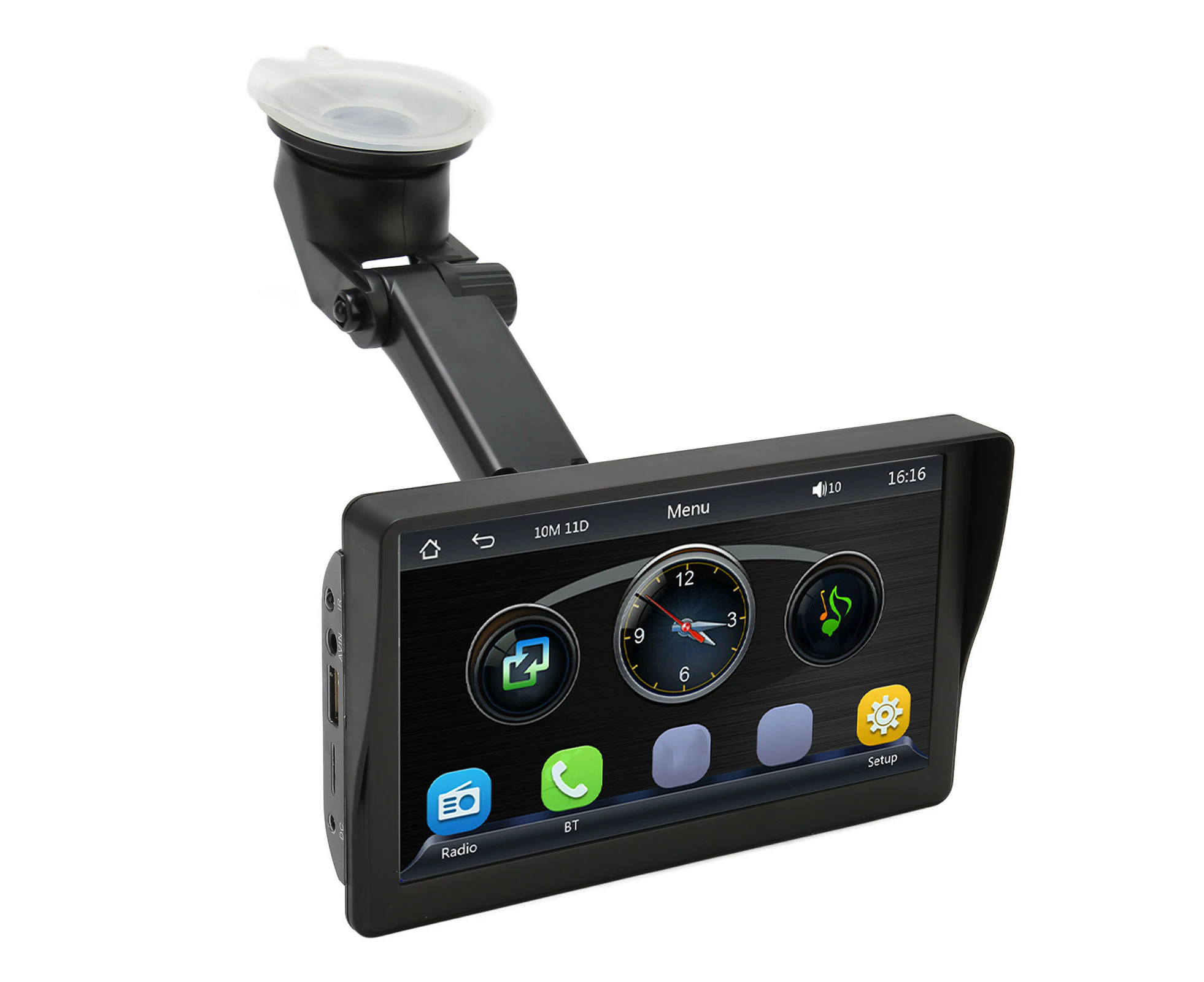 Car MP5 Player 7 Inch Touch Screen Multimedia Player Multifunctional Car Stereo with Sun Visor LED Reverse Camera