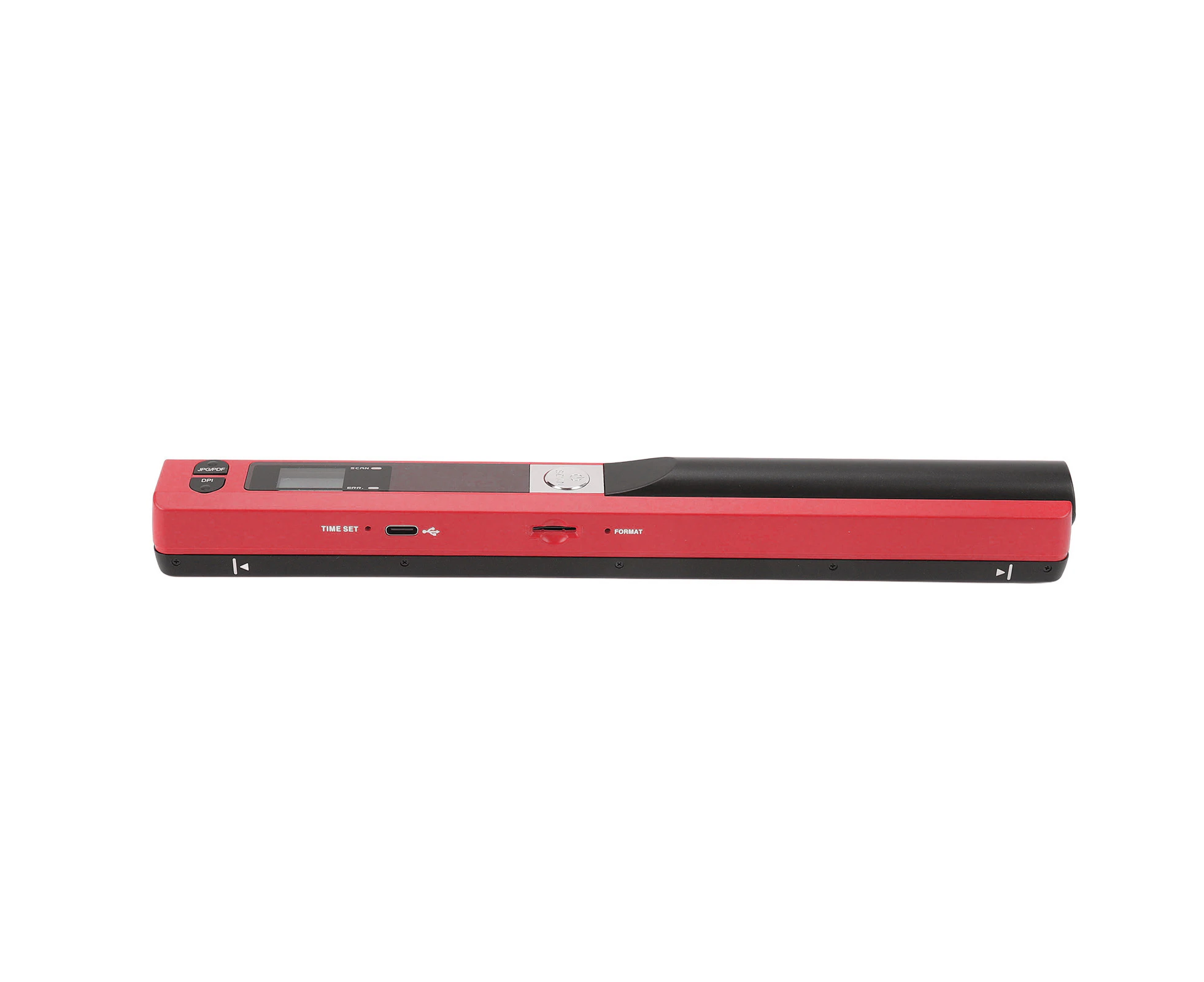 A4 Document Scanner Portable 900 DPI Multifunctional Handheld Image Scanner for Home and Office Red