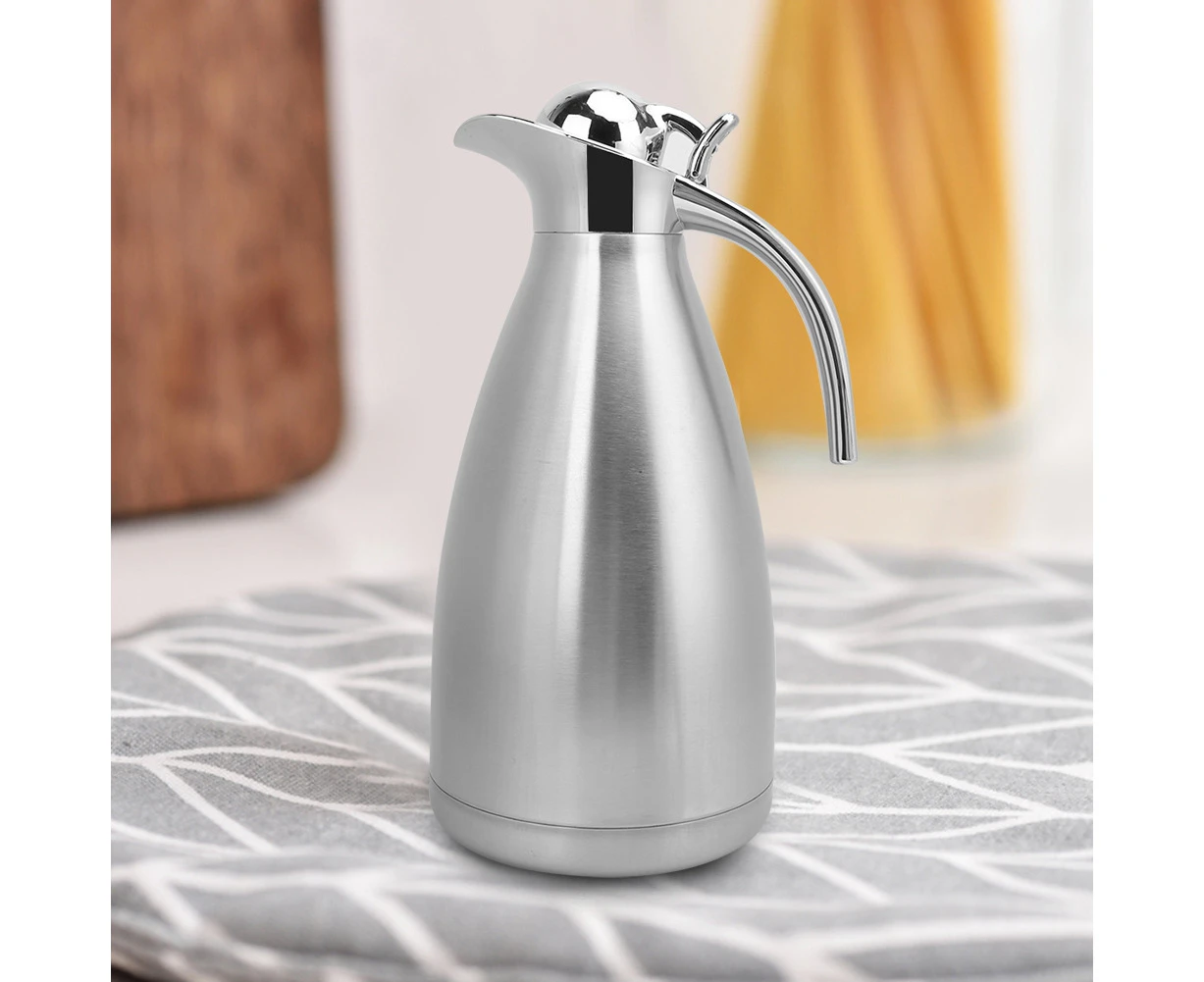 2L Stainless Steel Household Water Coffee Bottle Vacuum Insulated Thermo Jug Pot