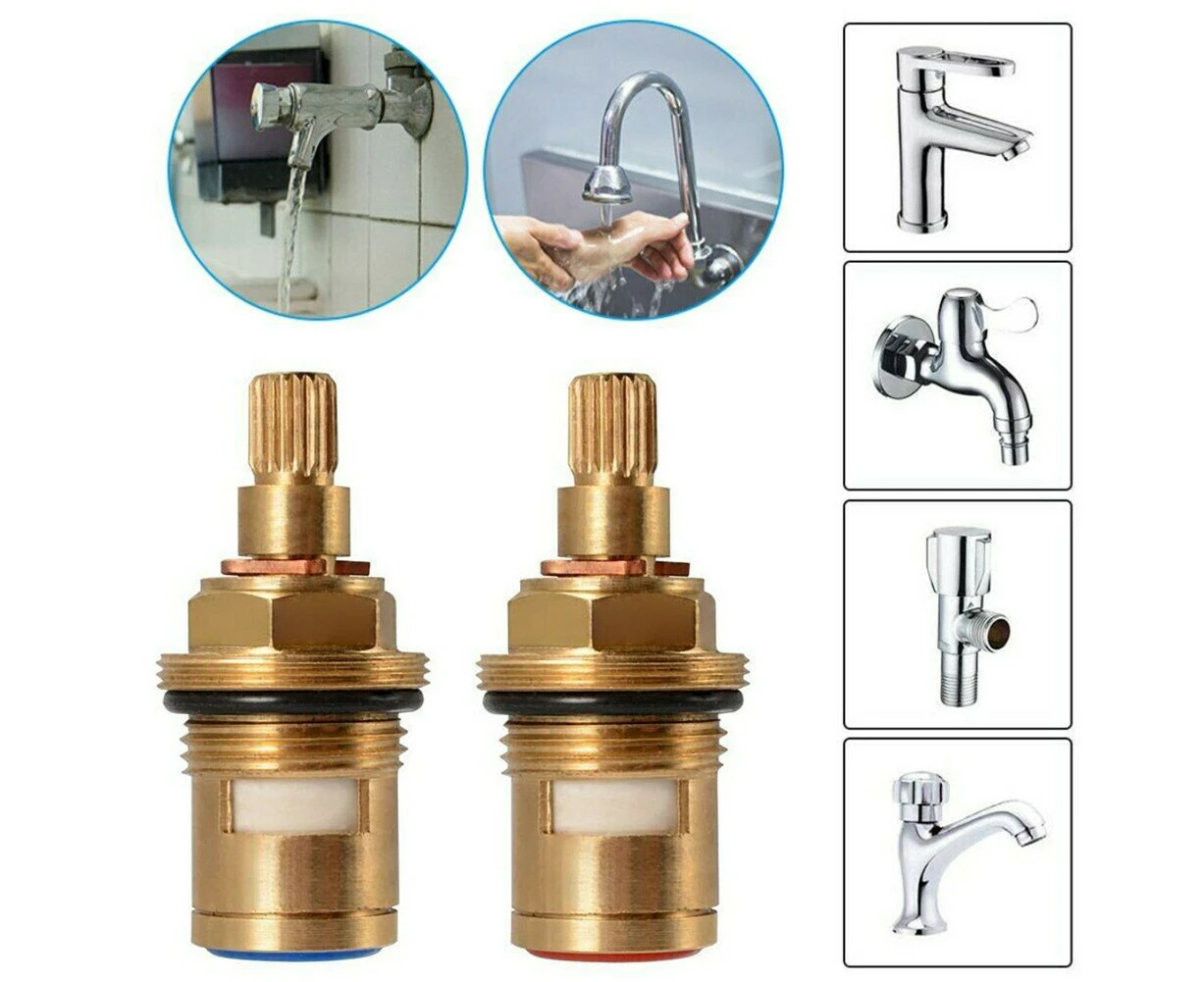 Universal Replacement Tap Valves Brass Ceramic Disc Cartridge Inner Faucet Valve