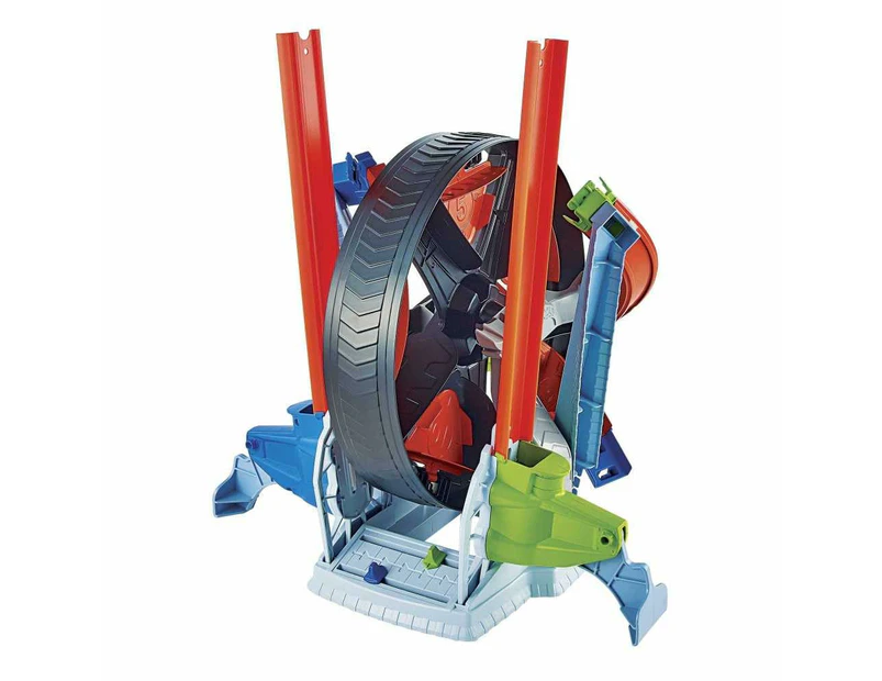 Hot Wheels Spinwheel Challenge Playset: Launch Cars Through A Spinning Wheel Of Peril In This Thrilling Challenge!