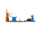 Hot Wheels Monster Trucks Blast Station Playset: Unleash Demolition Mayhem With A Derby Truck & 3 Crushable Cars!