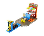 Hot Wheels Monster Trucks Blast Station Playset: Unleash Demolition Mayhem With A Derby Truck & 3 Crushable Cars!