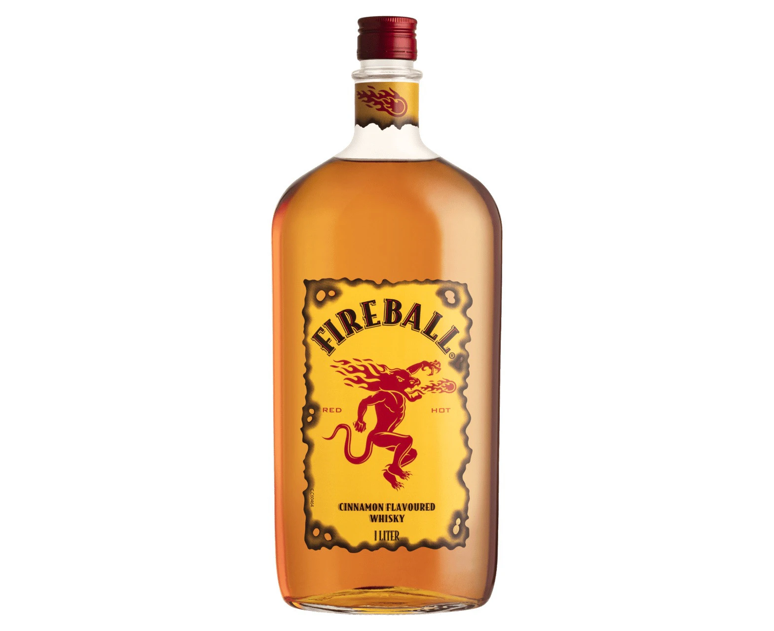 Fireball Cinnamon Flavoured Whisky 1L - 1 litre