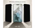 2 PCS For Apple iPhone 16 Pro Anti Spy Privacy Tempered Glass Screen Protector