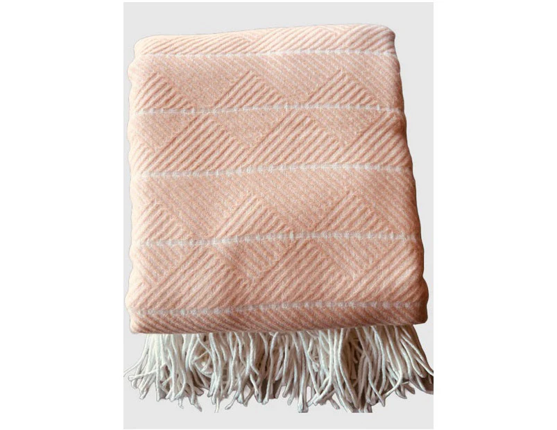 Classic Quilts Florence Apricot Poly Throw 180x130cm