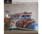 Logan and Mason 250TC Decorah Multi Cotton Sateen Quilt Cover Set