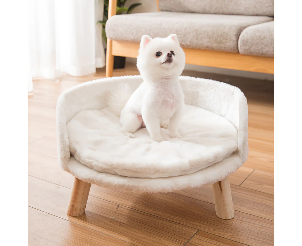 Plush Luxury Cat Bed with Cozy Cushion Pad Cover