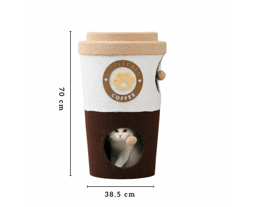 Deluxe Coffee Cup Cat Tree Cat Scratcher